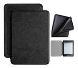 Capa Kindle Paperwhite 10ª geração à prova d'água - Hibernação - Fech. magnético - Silicone Preto - Fullmosa