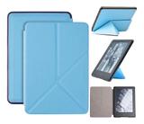 Capa Kindle Paperwhite 10ª geração à prova d'água - Hibernação - Fechamento magnético - Origami Azul - Fullmosa