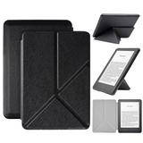 Capa Kindle Paperwhite 10ª geração à prova d'água- Hibernação - Fechamento magnético - Origami Preta - Fullmosa