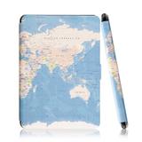 Capa Kindle Paperwhite Wb Auto Liga/Desliga - Ultra Leve Mapa Mundi