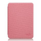 Capa Kindle Paperwhite WB Ultra Leve Auto Hibernação Sensor Magnético Silicone Flexível Estilo Tecido Rosa