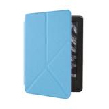 Capa Novo Kindle 10ª Geração Wb - Auto Hibernação Fecho Magnético Origami Azul Claro