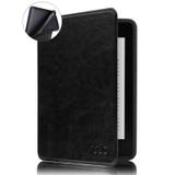 Capa Novo Kindle 10ª Geração WB - Auto Hibernação Sensor Magnético Couro Premium Silicone Flexível Preta