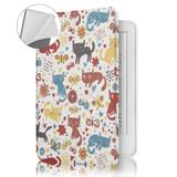 Capa Novo Kindle 10a. Geração WB - Ultra Leve Auto Hibernação Sensor Magnético Silicone Flexível Cats