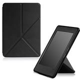Capa Novo Kindle Paperwhite à Prova D'água WB - Origami Auto Hibernação Sensor Magnético Preta