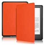 Capa Novo Kindle Paperwhite à Prova dágua - Auto hibernação - Fechamento magnético - Cores - Laranja - Fullmosa