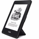 Capa Novo Kindle Paperwhite a Prova Dágua WB Origami Auto Hibernação Fecho Magnético Preta