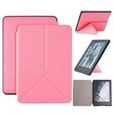 Capa Novo Kindle Paperwhite WB - Origami Auto Hibernação Fecho Magnético Rosa Claro