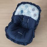 Capa para Bebê Conforto Balões Azul e Marinho - Bruna baby
