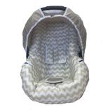 Capa para Bebê Conforto Chevron Bege - Alan pierre baby