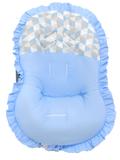 Capa para Bebê Conforto Geométrico Azul - Bruna baby