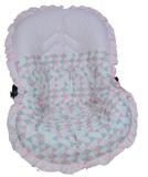 Capa Para Bebê Conforto Losango Rosa - Bruna baby