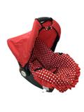 Capa Para Bebê Conforto Multimarcas De 0 A 13 Kg Vermelho Bola G - Alan pierre baby