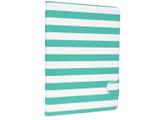 Capa para iPad Air Verde e Branco Stripes - Geonav