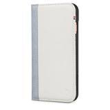 Capa para iphone 7/8 modelo wallet cor branco cinza couro sintetico - decoded