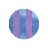 Capa para Sousplat em Tecido Jacquard Azul Frozen e Rosa Listrado Tradicional - Jacquard tradicional