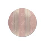 Capa para Sousplat em Tecido Jacquard Rosa Listrado Luxo - Jacquard luxo