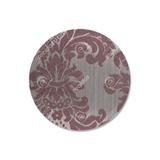 Capa para Sousplat em Tecido Jacquard Vinho Marsala Medalhão Luxo - Jacquard luxo
