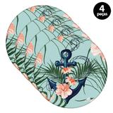 Capa para Sousplat Mdecore Âncora Verde