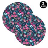 Capa para Sousplat Mdecore Floral Colorido