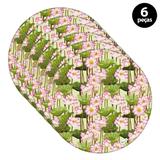 Capa para Sousplat Mdecore Floral Verde