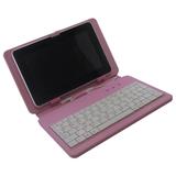 Capa para tablet de 7 polegadas com teclado rosa - Gbmax