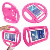 Capa para Tablet Samsung Galaxy Tab 7.0 Infantil Anti Impacto Volante + Película de Vidro - Kids case