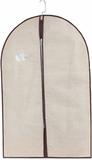 Capa Protetora Tnt Roupa Terno Vestido Zíper Closet 60cm x 100cm Cor: Creme - Unica