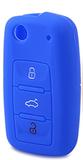 Capa Silicone Azul Para Chave Canivete Volkswagen Golf Fox Voyage - Vciic