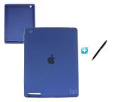 Capa Silicone Emborrachada Design iPad 2/3/4 / Caneta Touch (Azul Escuro) - Bd cases