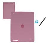 Capa Silicone Emborrachada Design iPad 2/3/4 / Caneta Touch (Rosa) - Skin t18