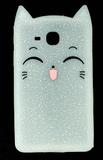 Capa Silicone Infantil Gatinho Feliz Tablet 7 Samsung T280 T285