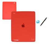 Capa Silicone iPad 2/3/4 / canetaTouch (Vermelho) - Bd cases