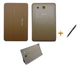 Capa Smart Book Case Galaxy Tab E - 9.6 T560/T561 / Caneta Touch (Marrom) - Skin t18