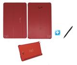 Capa Smart Book Galaxy Tab A Note 10.1 P585 / P580 / Caneta Touch (Vermelho) - Skin t18