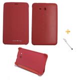 Capa Smart Book Tab 3 Lite T110/T111 / controlesTouch (Vermelho) - Bd cases
