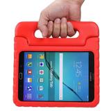 Capa Tablet Samsung Galaxy Tab E 9.6 T560 T561 T565 Anti Impacto Alça Maleta Vermelha - Lucky