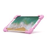 Capa universal de silicone para tablet rosa - geonav un912p
