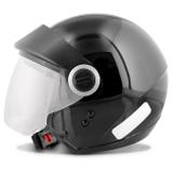 Capacete Aberto EBF Shield Solid Preto Brilhante - Ebf capacetes