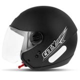 Capacete Aberto EBF Shield Solid Preto Fosco - Ebf capacetes