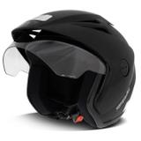 Capacete Aberto EBF Thunder Open Solid Preto Fosco - Ebf capacetes