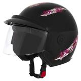 Capacete Aberto Mixs Up For Girls 56 Engate Rápido Preto