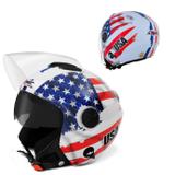 Capacete Aberto Moto Pro Tork Viseira Solar Motoqueiro New Atomic USA
