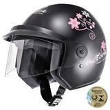 Capacete Aberto Pro Tork Liberty Three For Girls Preto