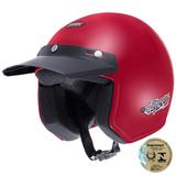 Capacete Aberto Pro Tork Liberty Two Engate Rápido Vermelho