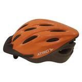 Capacete atrio mtb laranja com led - m - bi140