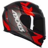 Capacete Axxis Eagle Diagon Matt Black Red