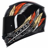 Capacete axxis eagle dreams preto/cinza/ocre
