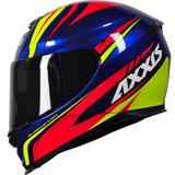 Capacete axxis eagle hybrid gloss race blue