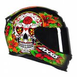 Capacete Axxis Eagle Skull Gloss Black/Yellow